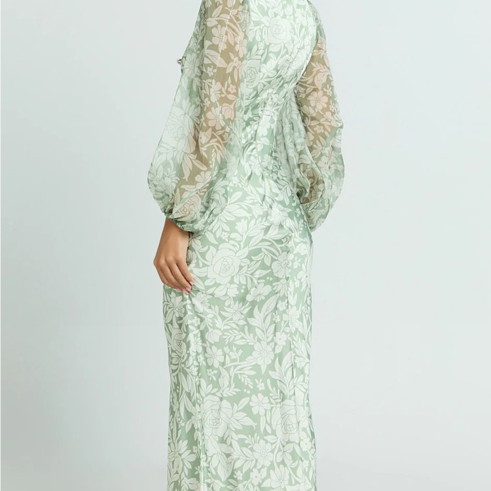 Floral Green Midi/Maxi Dress - Picture 2 of 3